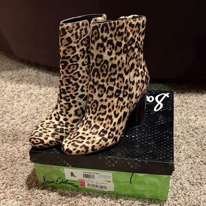 Sam Edelman Corra Leopard Print Booties